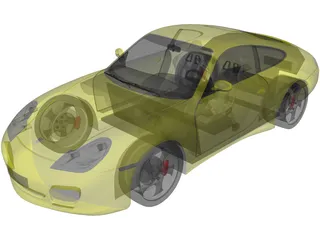 Porsche 911 996 Carrera 4S (2002) 3D Model