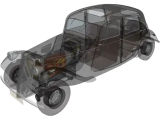 Citroen Traction Avant (1954) 3D Model