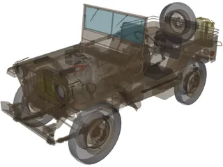 Jeep Willys (1935) 3D Model