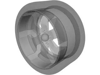 Rim 23 Inch Sportrux Sicker 6 with Tire 3D Model