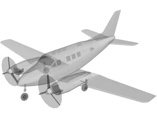 Beechcraft Super King Air 100 3D Model