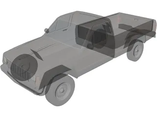 Jeep Cherokee Pickup 3D Model