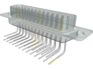 Plug D-25 3D Model