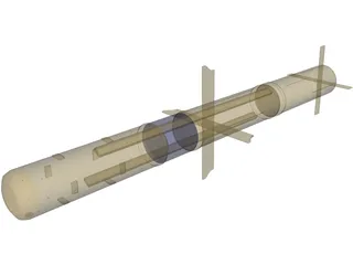 TOW Missile 3D Model