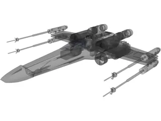 Star Wars X-Wing Starfighter 3D Model