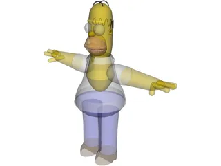 Simpsons Homer 3D Model