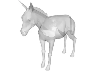 Donkey 3D Model