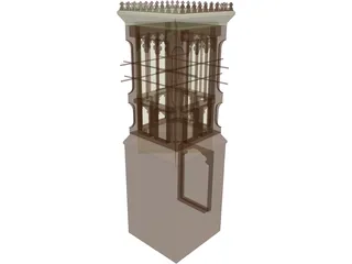 Wind Tower UAE  3D Model