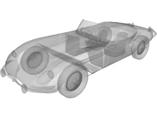 Jaguar XKE Roadster 3D Model