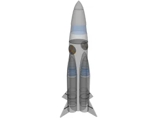 Nuclear Missile 3D Model