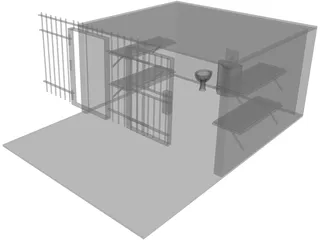 Jail Cell 3D Model