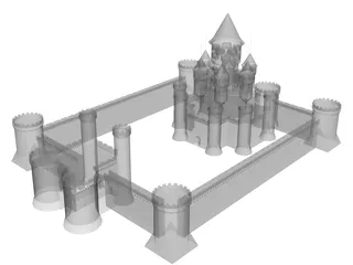 Castle Fantasy 3D Model