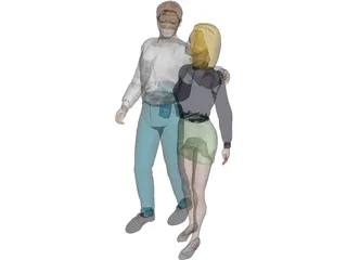 Man and Woman 3D Model