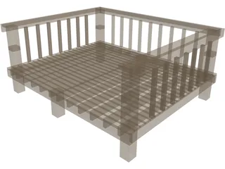 Desk Inclosed 3D Model