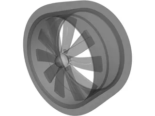 Rim Boyd Coddington Turbine 3D Model