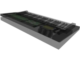 Synthesizer Yamaha DX100 3D Model