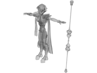 Female Character 3D Model