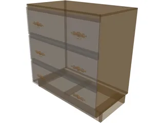 Chest of Drawers 3D Model