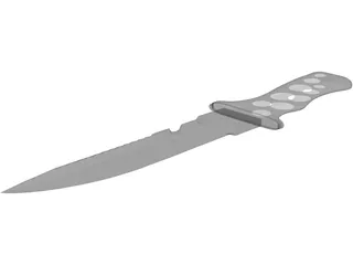 Knife Diving 3D Model