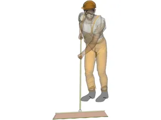 Streetworker 3D Model