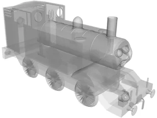 English Fantasy Tank Engine 3D Model