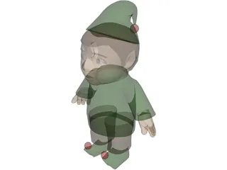 Elf Short 3D Model