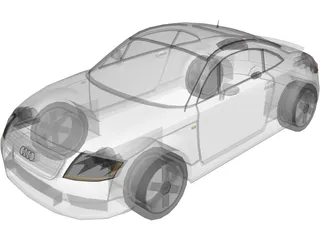 Audi TT Coupe (2001) 3D Model