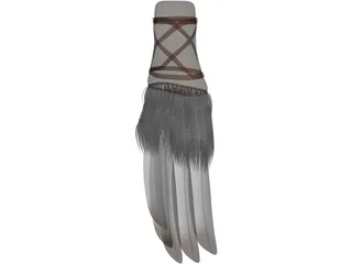 Native American Prayer Fan 3D Model