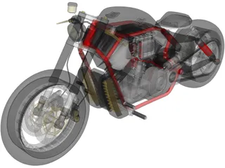 Harley-Davidson Power Bobber 3D Model