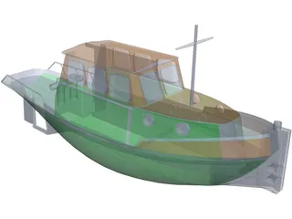 Tug Boat Sleepbootje 3D Model