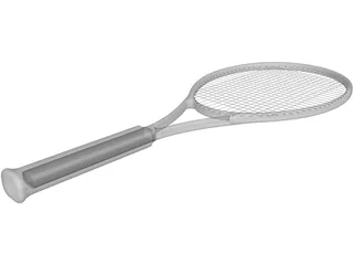 Tennis Racquet 3D Model