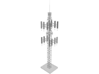 Cell Tower 3D Model