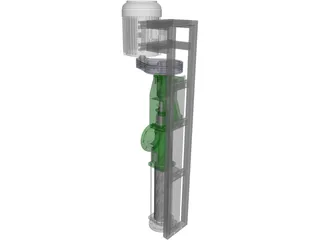 Screw Pump 3D Model