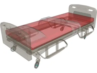 Bed Hospital 3D Model