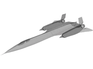 Lockheed SR-71 Blackbird 3D Model