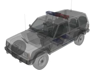 Jeep Cherokee Police 3D Model