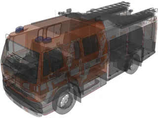 DAF Leyland 55 Fire 3D Model