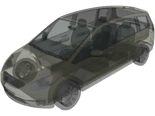 Ford Galaxy (2007) 3D Model