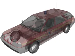 Renault 21 Nevada Fire 3D Model