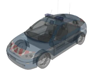 Ford Focus Gendarmerie 3D Model
