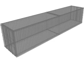 Shipping Container 40 3D Model