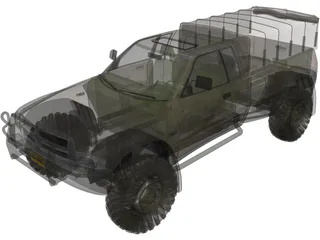 Dodge RAM Army 3D Model