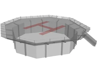 Heli Pad 3D Model