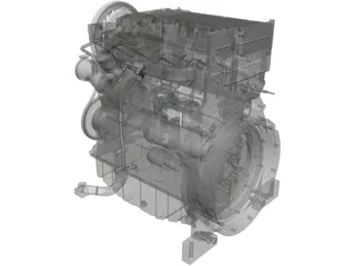 Engine Deutz Turbo Diesel (2011) 3D Model