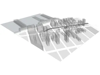 Chelsea Neighborhood NYC 3D Model