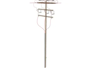 Electrical Pole 3D Model