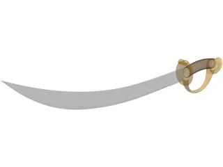 Pirate Sword 3D Model