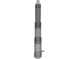 Telescopic Hydraulic Cylinder 3D Model