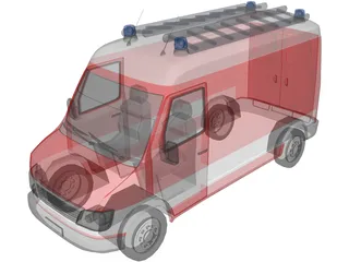 Firetruck Small 3D Model