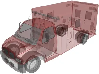 Firetruck Small 3D Model
